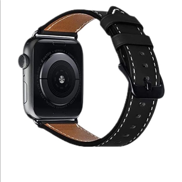 Aladrs Leather Watch Band For Apple Watch - Picture 2 of 12